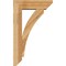 Ekena Millwork Thorton Slat Rough Sawn Bracket w/ Offset Brace, Western Red Cedar, 6"W x 18"D x 30"H BKT0604X18X30THR06RWR - alternate 2